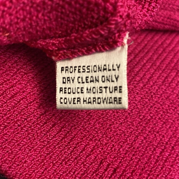 St. John Sport Essentials by Marie Gray knit Hooded Full zip Sweater Size L Pink - Picture 6 of 6